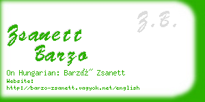 zsanett barzo business card